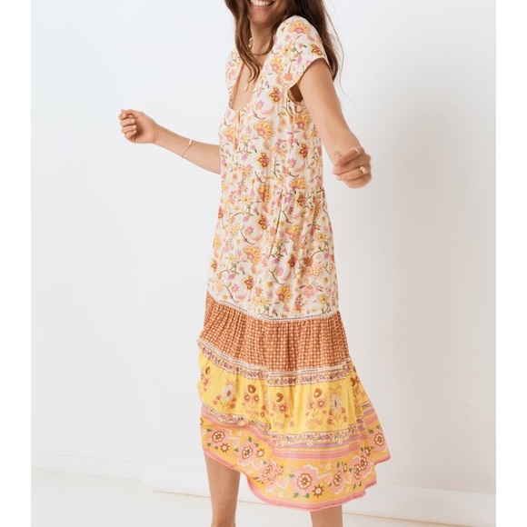 Spell Portobello Road Babydoll Midi Dress - Picture 6 of 15